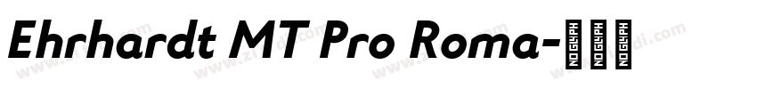 Ehrhardt MT Pro Roma字体转换